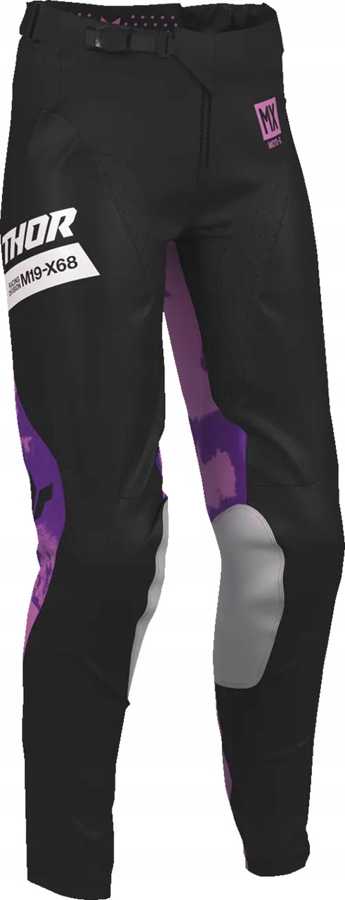 Dámske nohavice Thor Launchmode Bleach čierne/purple 9/10