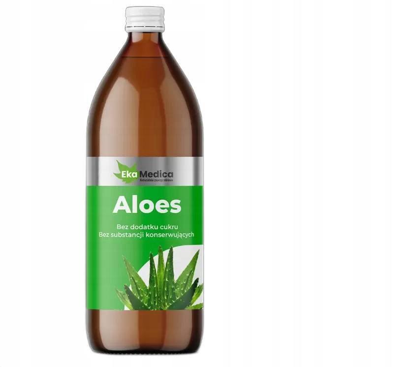 Aloes Sok 500ml Ekamedica wspomaga układ pokarmowy i trawienny