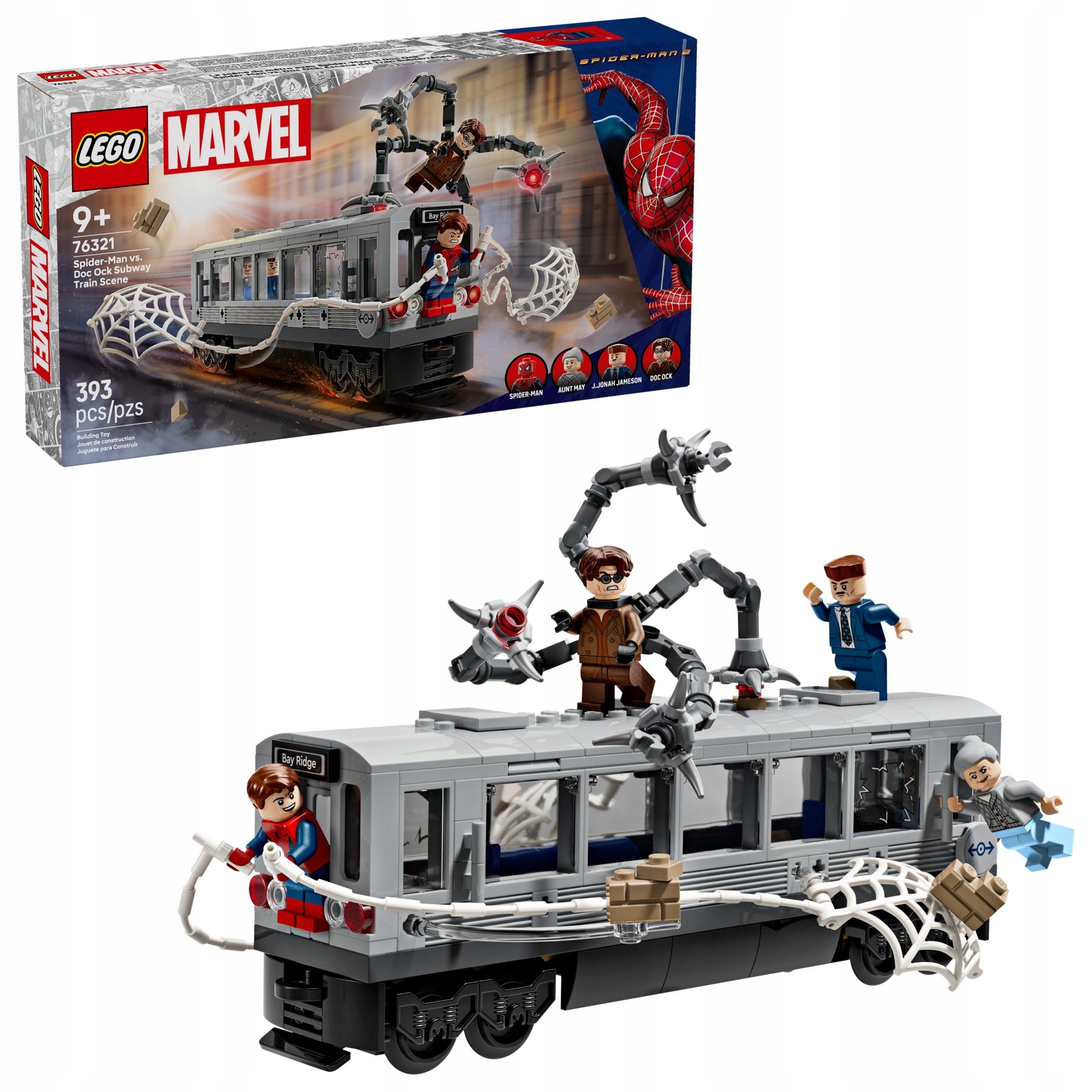 Lego Marvel Heroes 76321 Spider-Man versus Doc Ock – scéna v metru