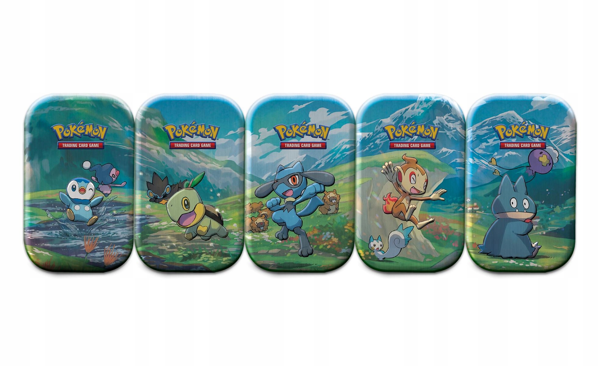 Pokémon TCG: 5x Puszka Sinnoh Stars Mini Tin 2022