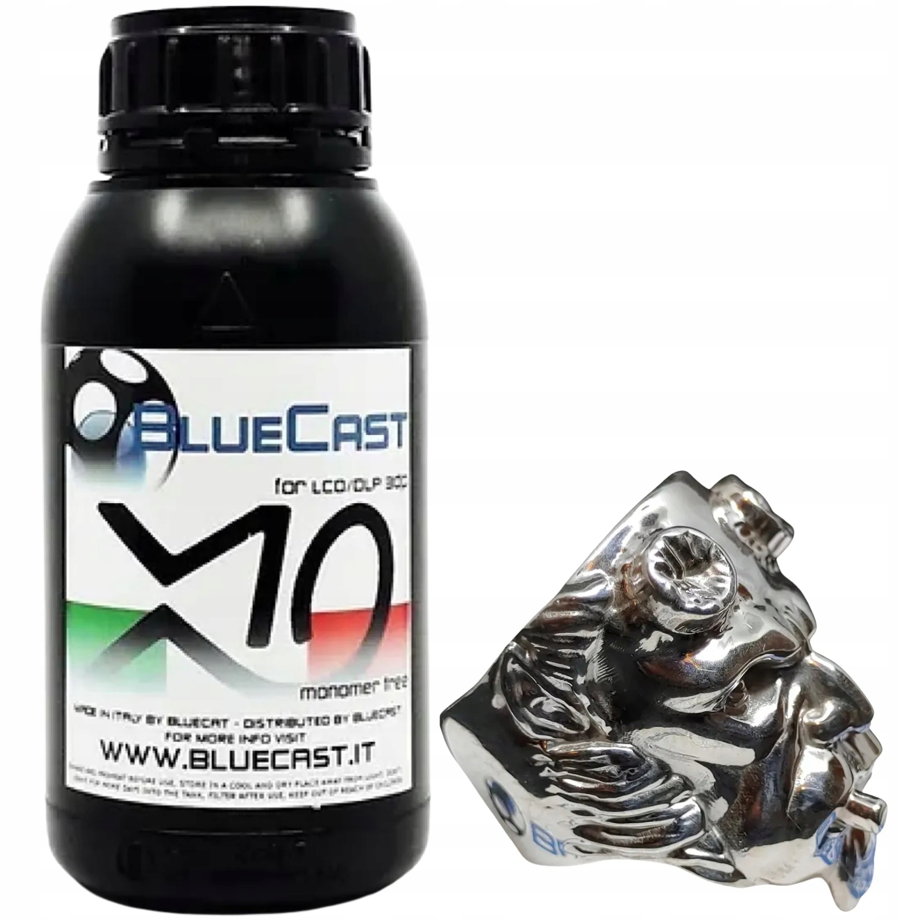 Uv živica BlueCast X10 Odolná 0,5 kg 0,5 l Pre 3D tlačiareň Spoľahlivá