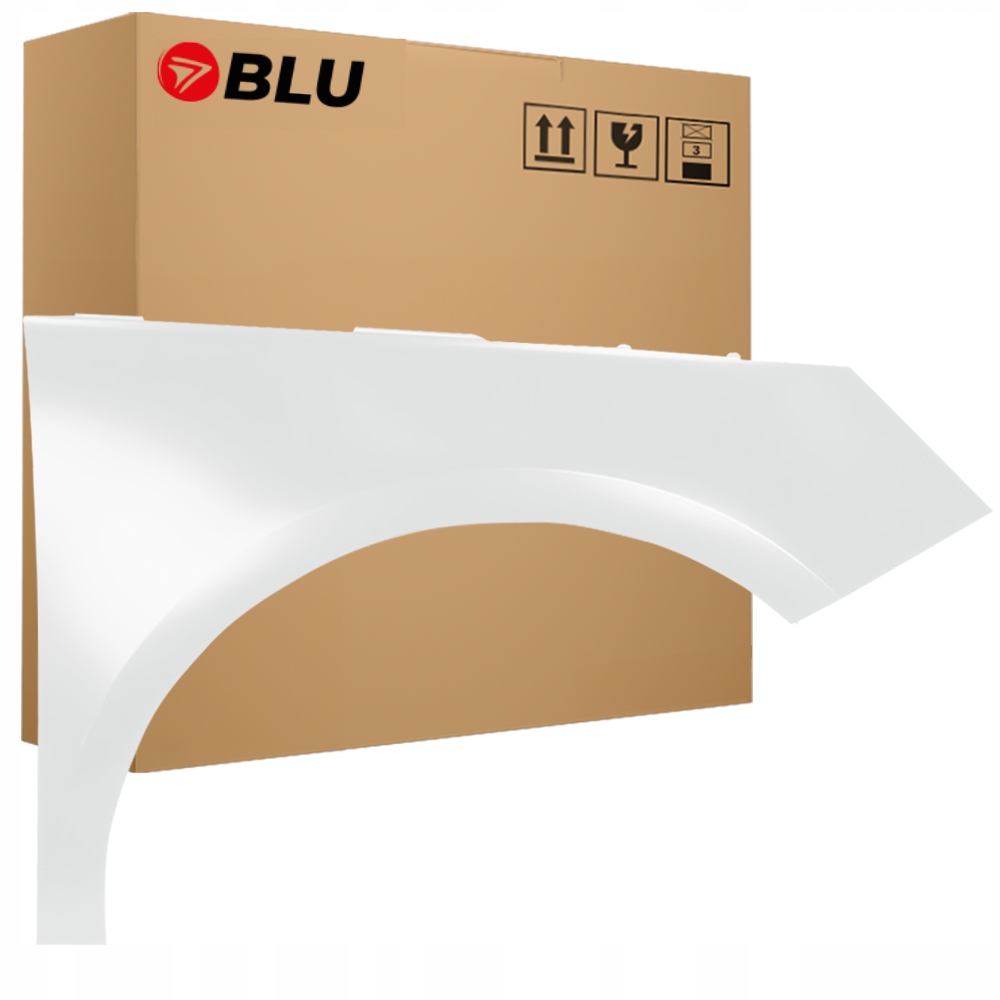 Blu Blatník Audi A1 8X LS9R pravý bílý 10-18 přední pozink GletscherWeiss