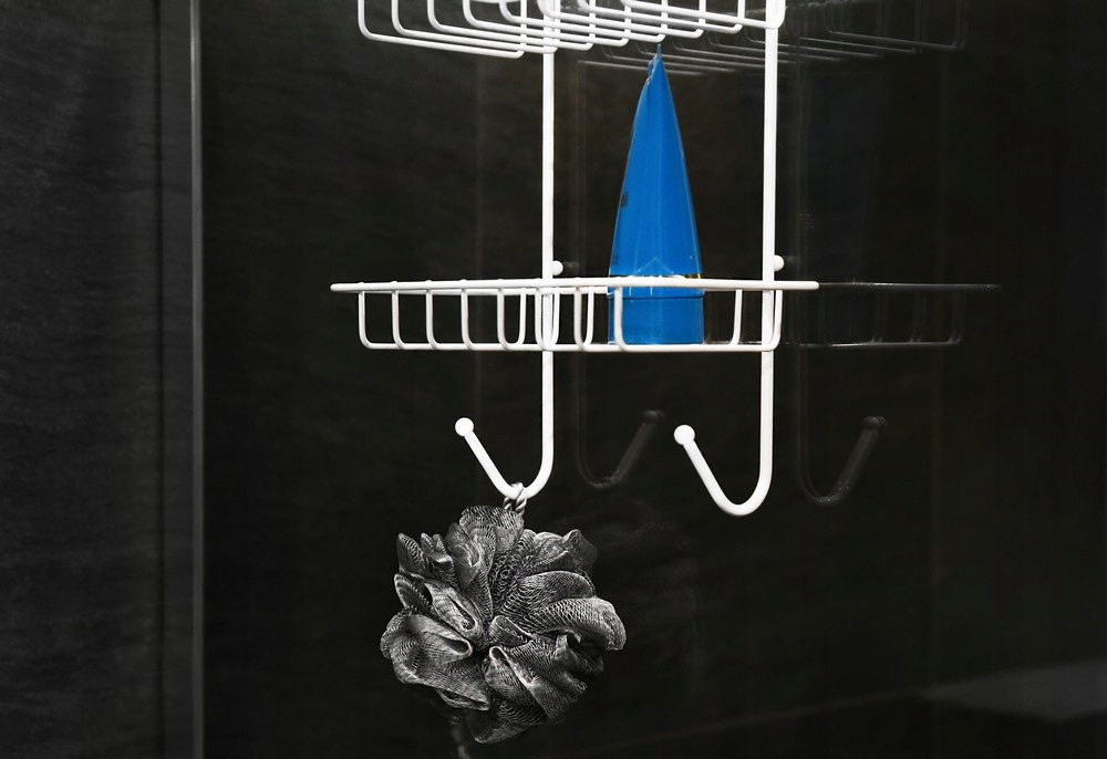 AWD PÓŁKA DRUCIANA BIAŁA KOSZYK POTRÓJNY Szerokość mebla 22.5 cm