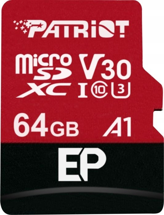 PATRIOT карта microSDXC 64GB V30 код производителя PEF64GEP31MCX