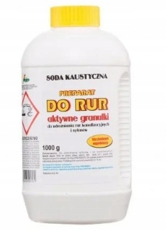 

Soda Kaustyczna 1kg Udrażniacz do Rur Granulat