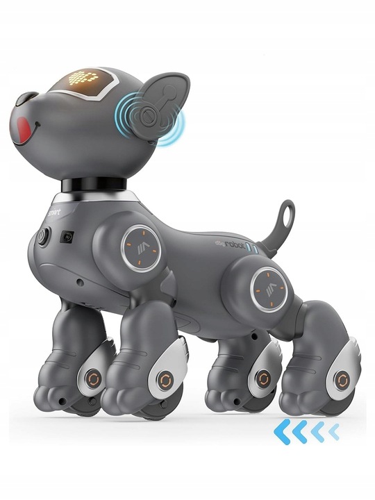 ROBOT INTERAKTYWNY PIES PIESEK ZDALNIE STEROWANY GŁOSEM PILOT DOTYK