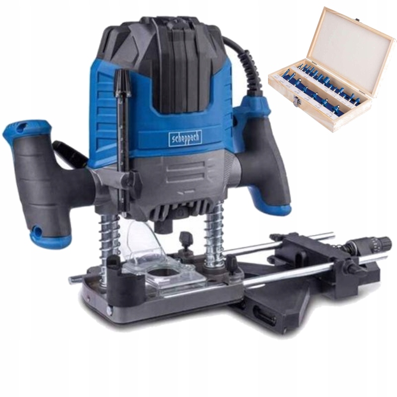 FREZARKA GÓRNOWRZECIONOWA 6 / 8 mm WRT1200 SCHEPPACH ZESTAW FREZÓW