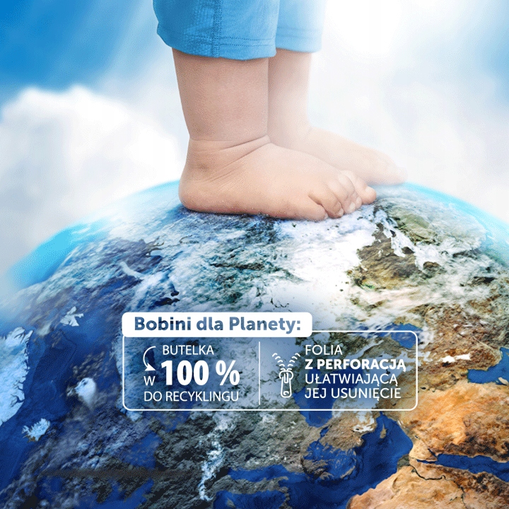 Bobini Płyn do prania do płukania tkanin dla dzieci 10,8l 100prań + 100 pł Stan opakowania oryginalne