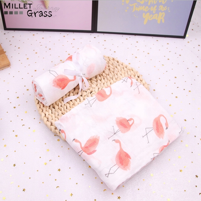 MUŚLINOWY OTULACZ ,KOCYK,BAMBUS ROZ110CM X115CM