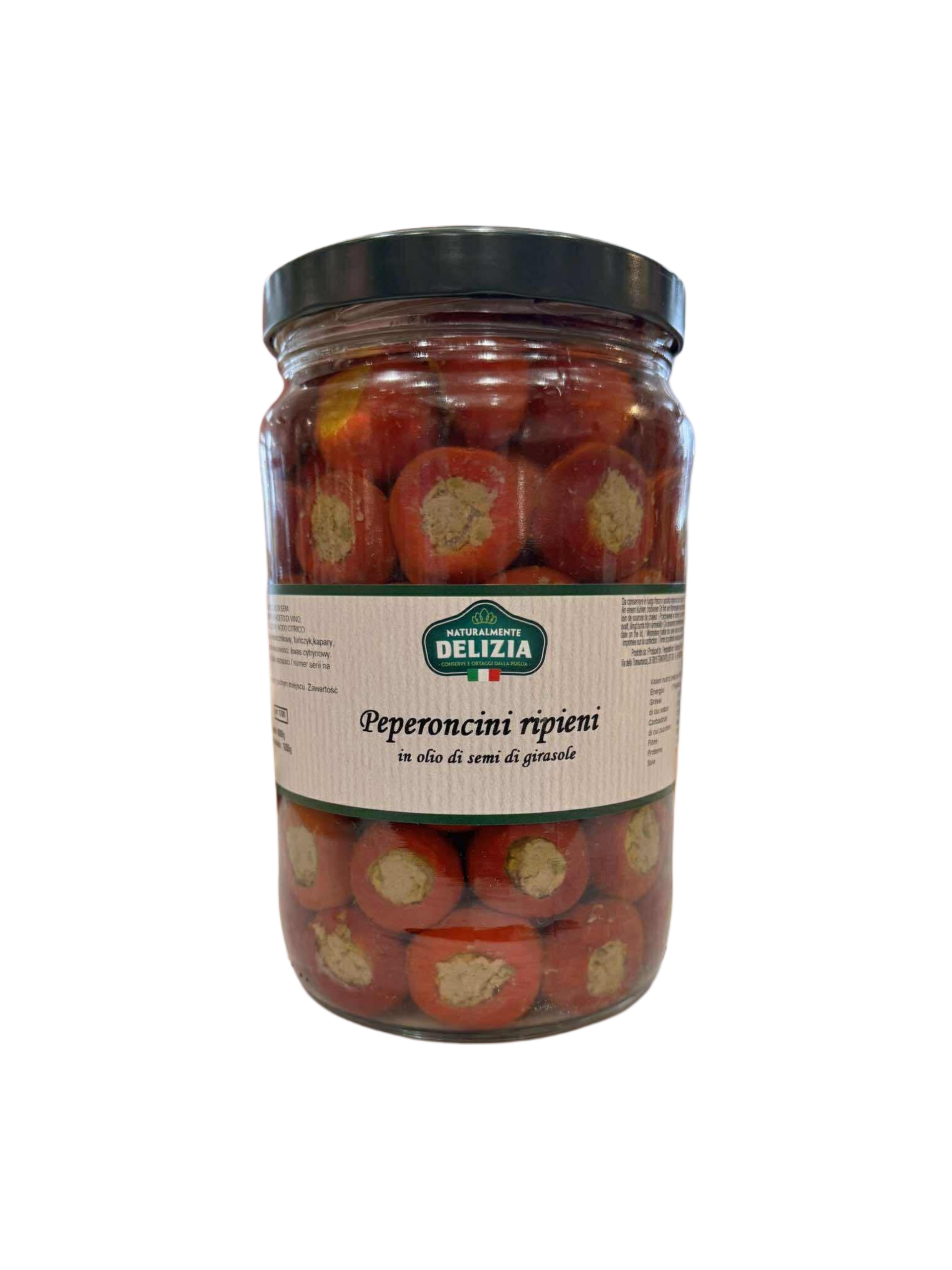 Levně Papričky Premium plněné italským tuňákem 1600 g!