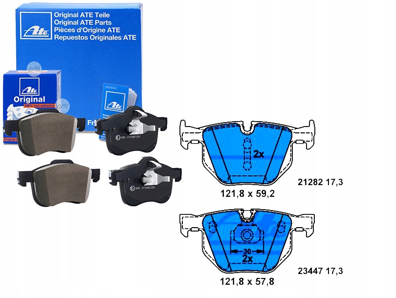 Sada Brzdových Destiček Ate 34216776937 130470