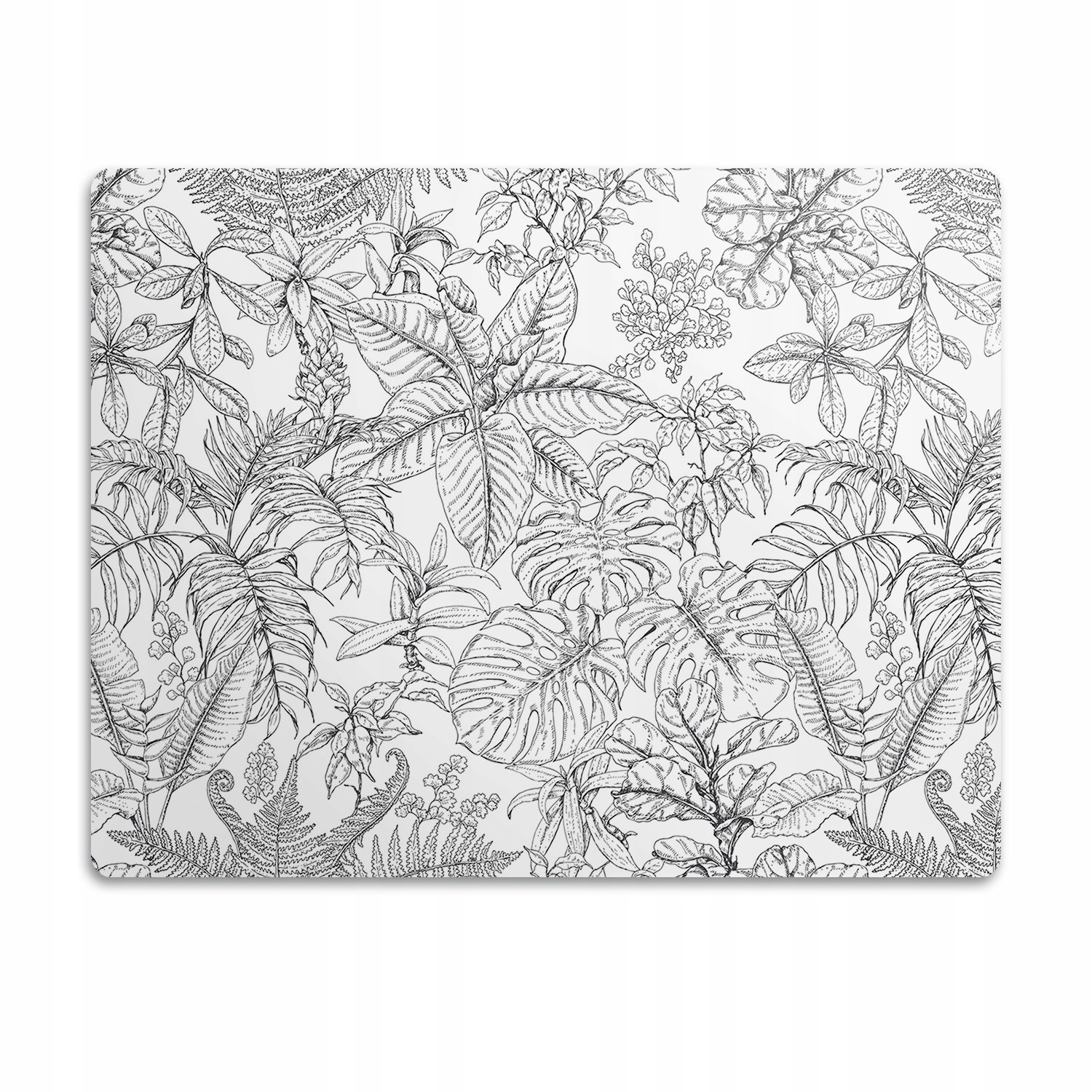 Levně Ochranná podložka pod misku Nakreslené listy 60x40 cm