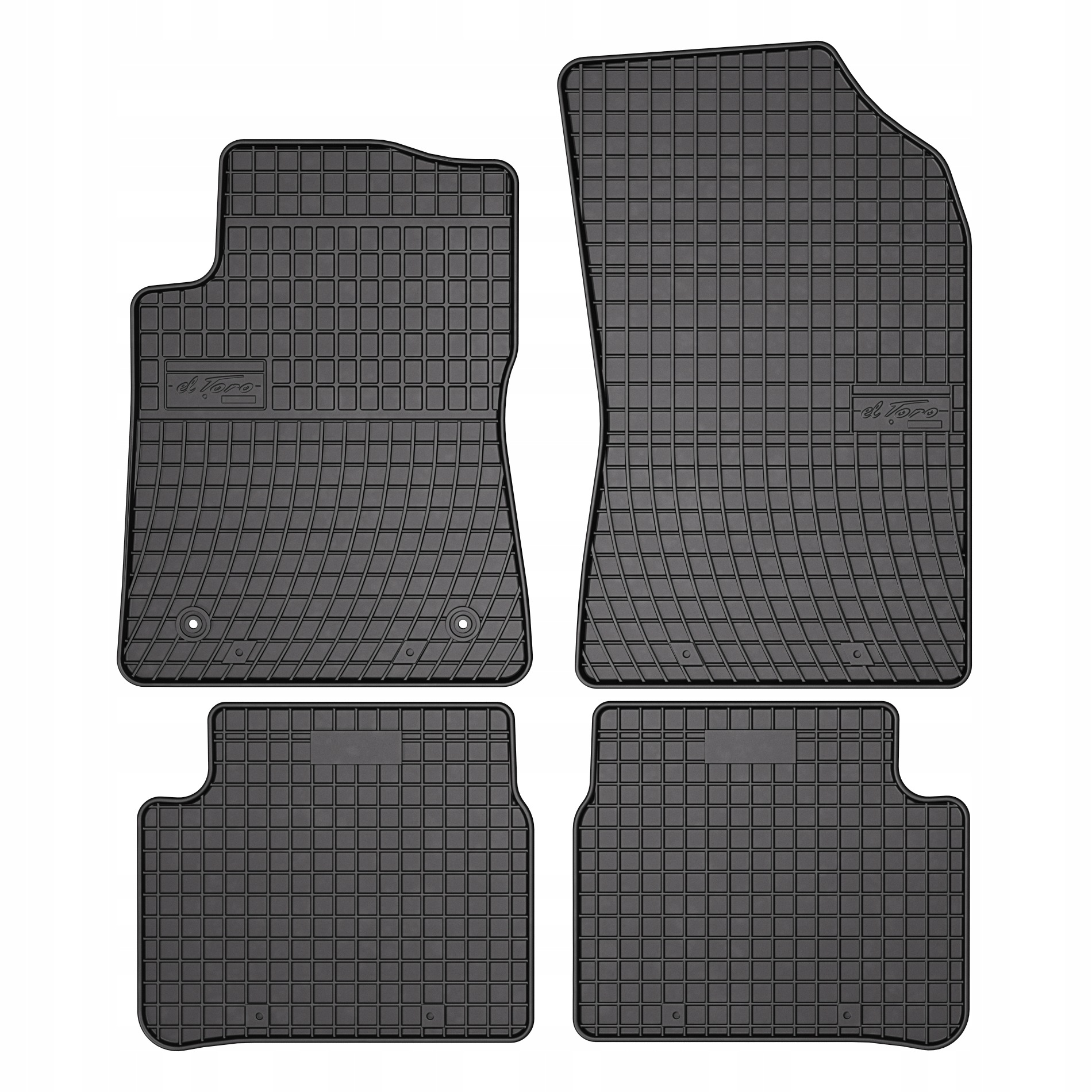Dywaniki gumowe Frogum elToro do Citroen C3 III 2016-2024 komplet 4 szt.
