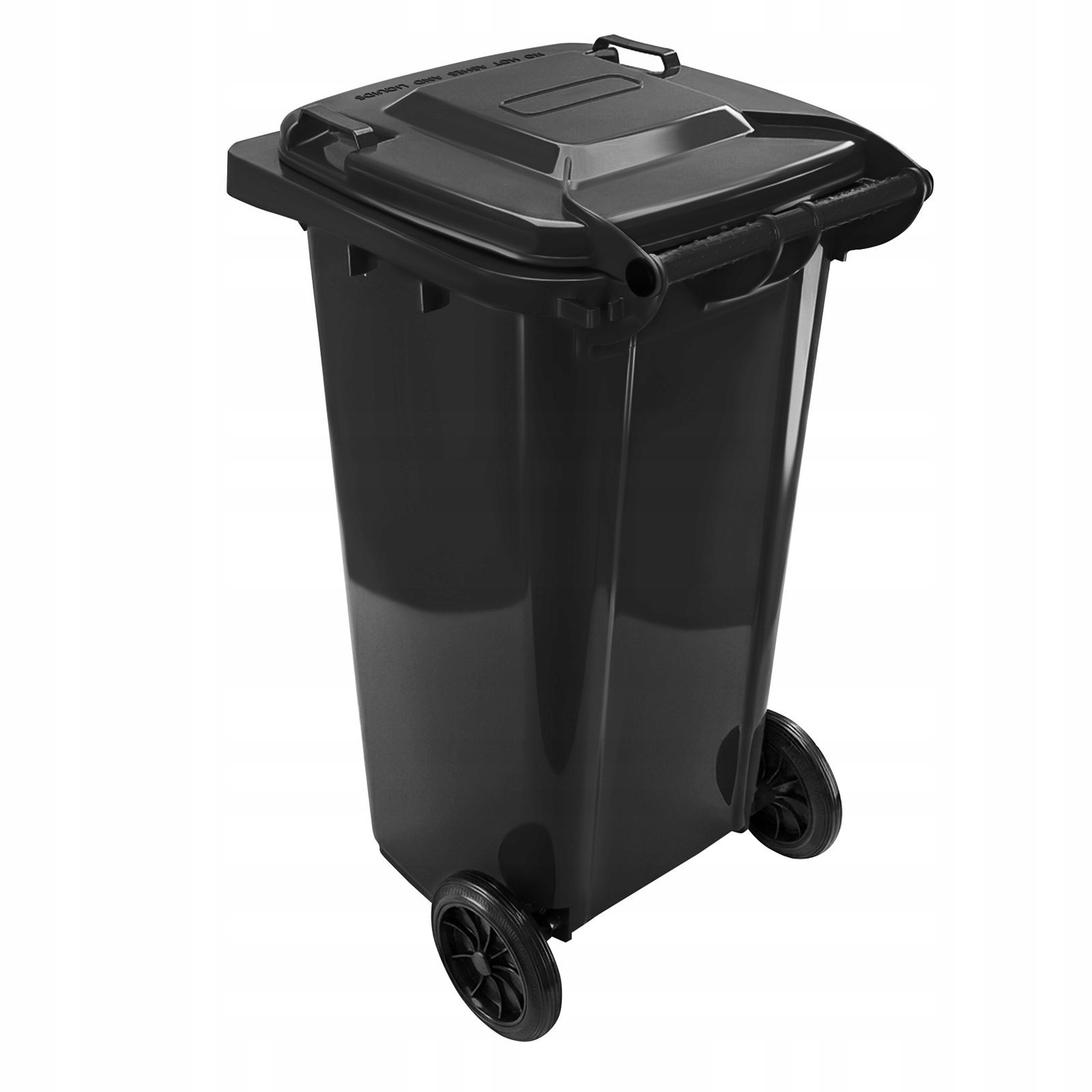 Pojemnik na Śmieci 120l Kosz Odpady Kubeł do Segregacji Mocny Czarny