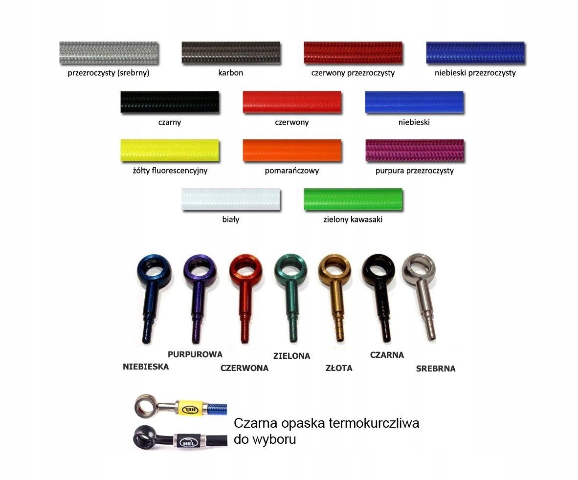 Hel Przewody hamulcowe Honda CB500 SW - SX 97-02 Producent bez marki