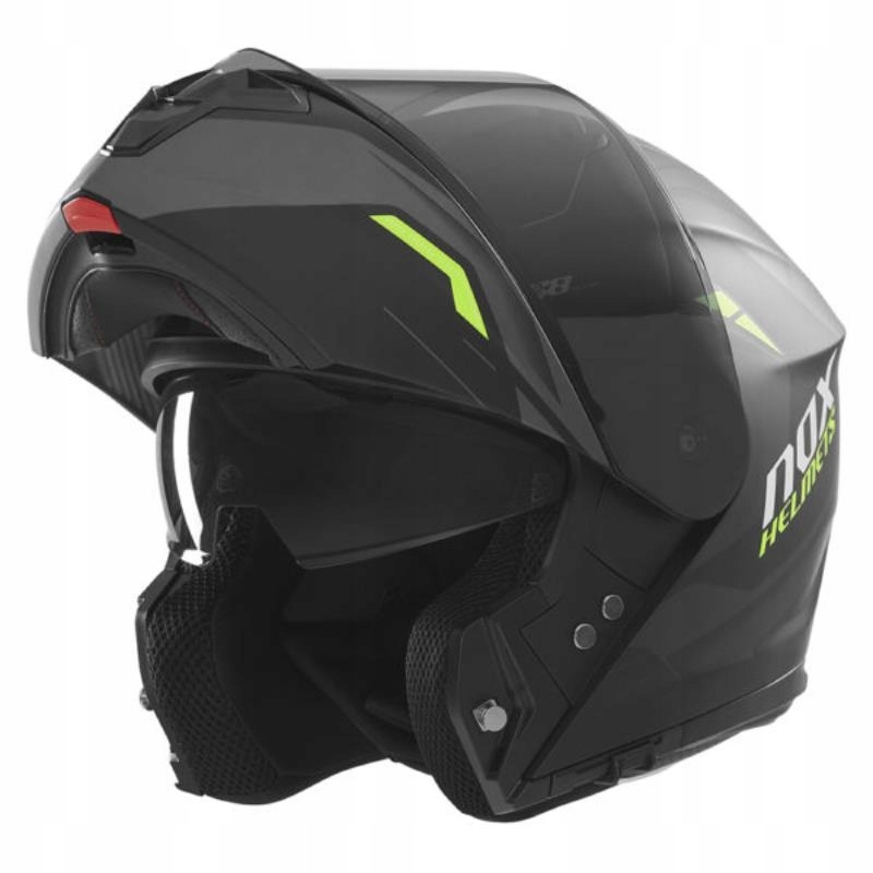 Nox Čeľusťová Prilba (flip-up) S Blendou N968 Ultra Farba Čierna/žltá Fluo Ma