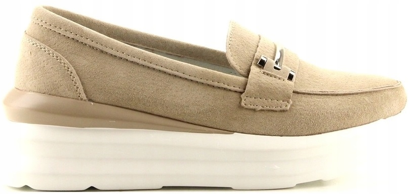 iBUTY Mokasíny Na Silné Kůži 3504 Béžové 39