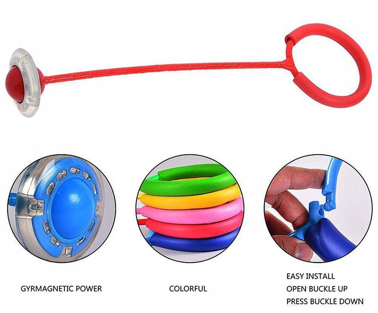 Hula hop na nogę Skipper skakanka świecąca gra LED Wiek dziecka 3 lata +