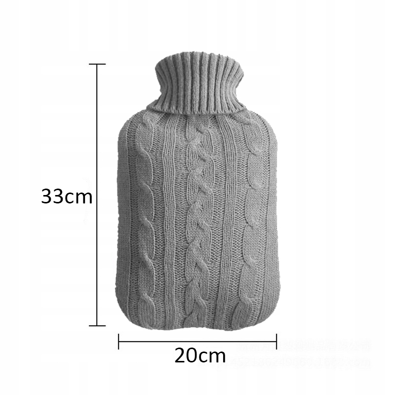 2x Termofor Sweter Gumowy Pokrowiec Ogrzewacz Do Rąk Na Wodę