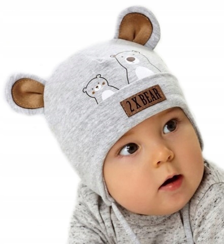 

Czapka Wiosenna dla chłopca Wiązana r.48-50 1-2L
