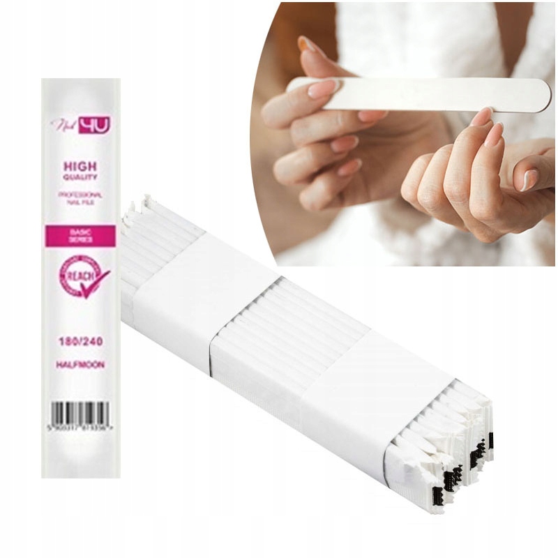 

NAIL4U Zestaw 10x Pilnik do paznokci Łódka 180/240