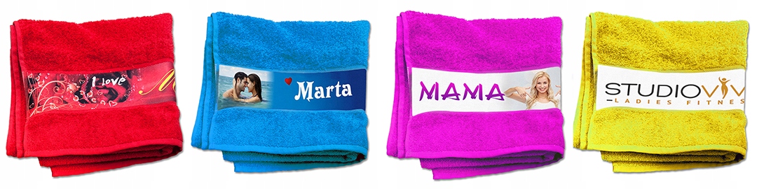 ręcznik kąpielowy z dowolnym nadrukiem Marka inna marka
