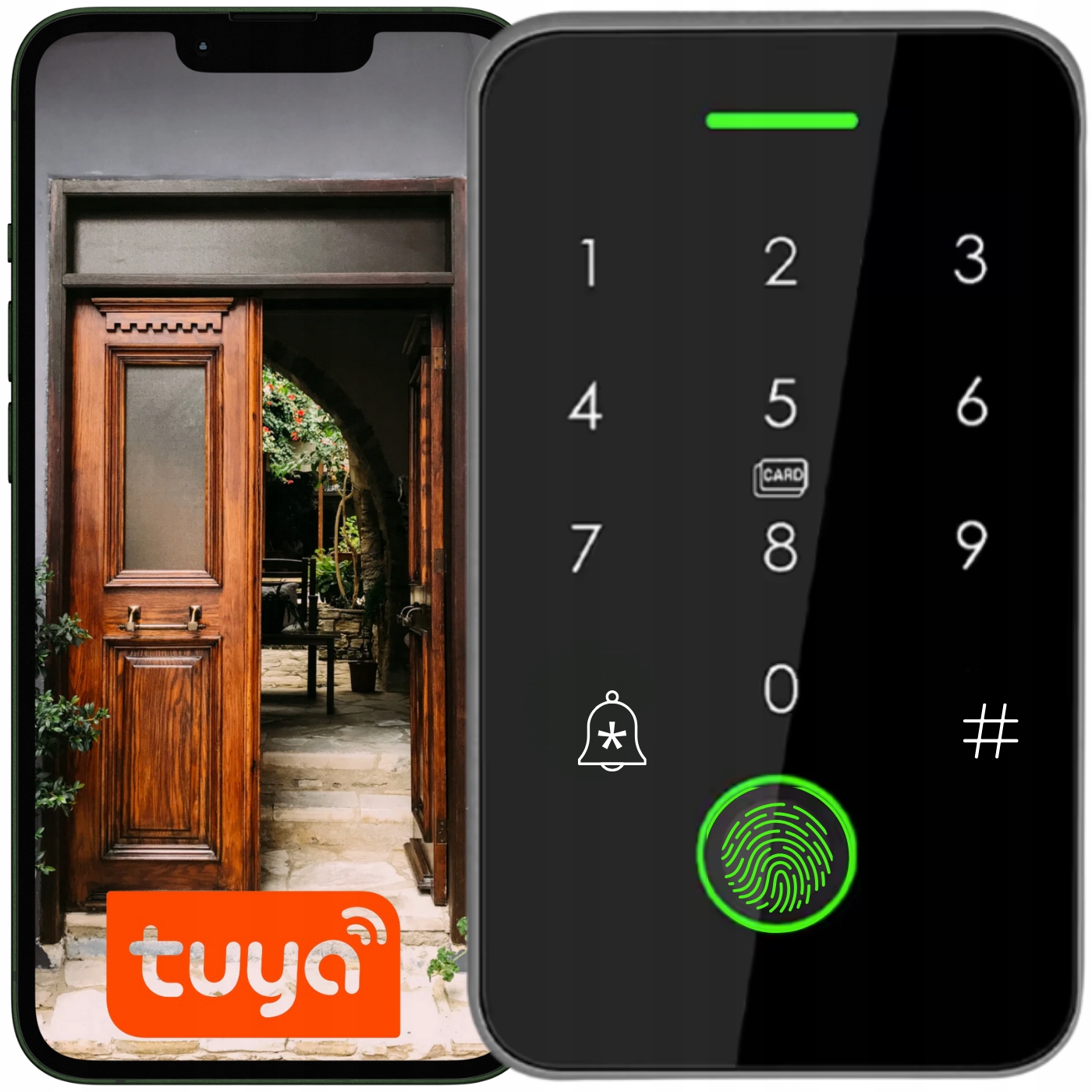 Kódový Zámek Na Dveře Brány Na Kód Šifrovač Čtečka Rfid Otisk Prstu