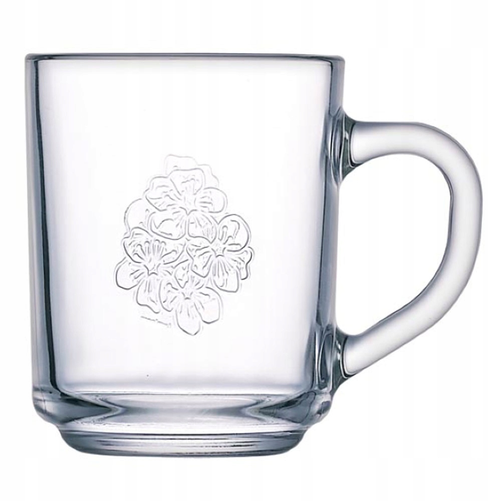 

33086 Luminarc Floral Kubek Szklany Z Uchem 250 ML