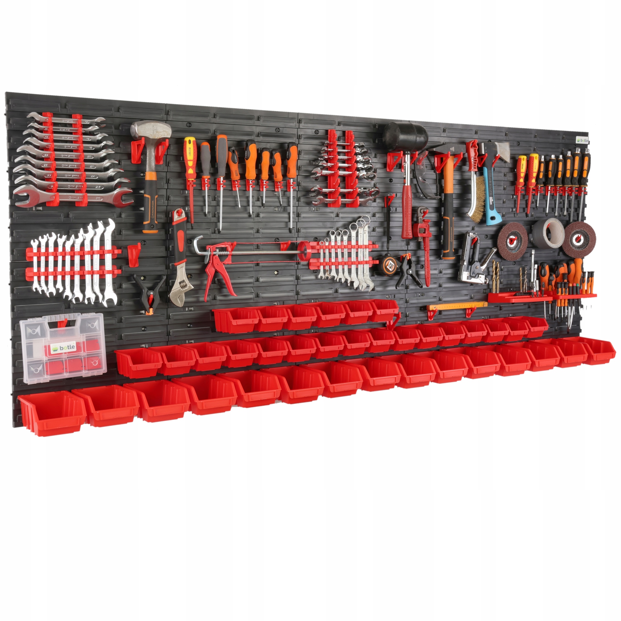 Dílenská Tabule Na Nářadí Stěna 200x80CM 37 Kuwety Garáž Úchytky