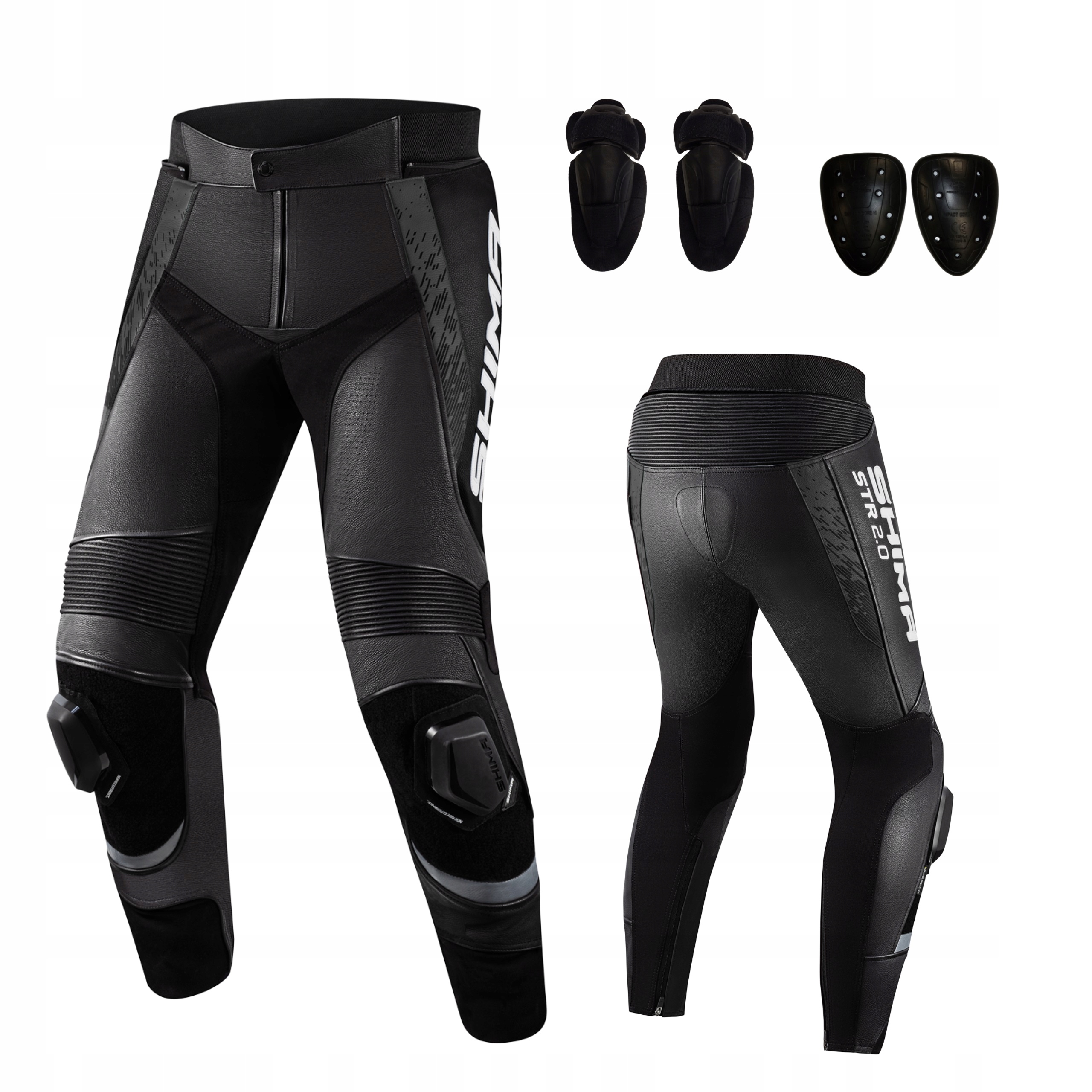 

Spodnie Shima Str 2 2.0 Black skórzane Gratisy