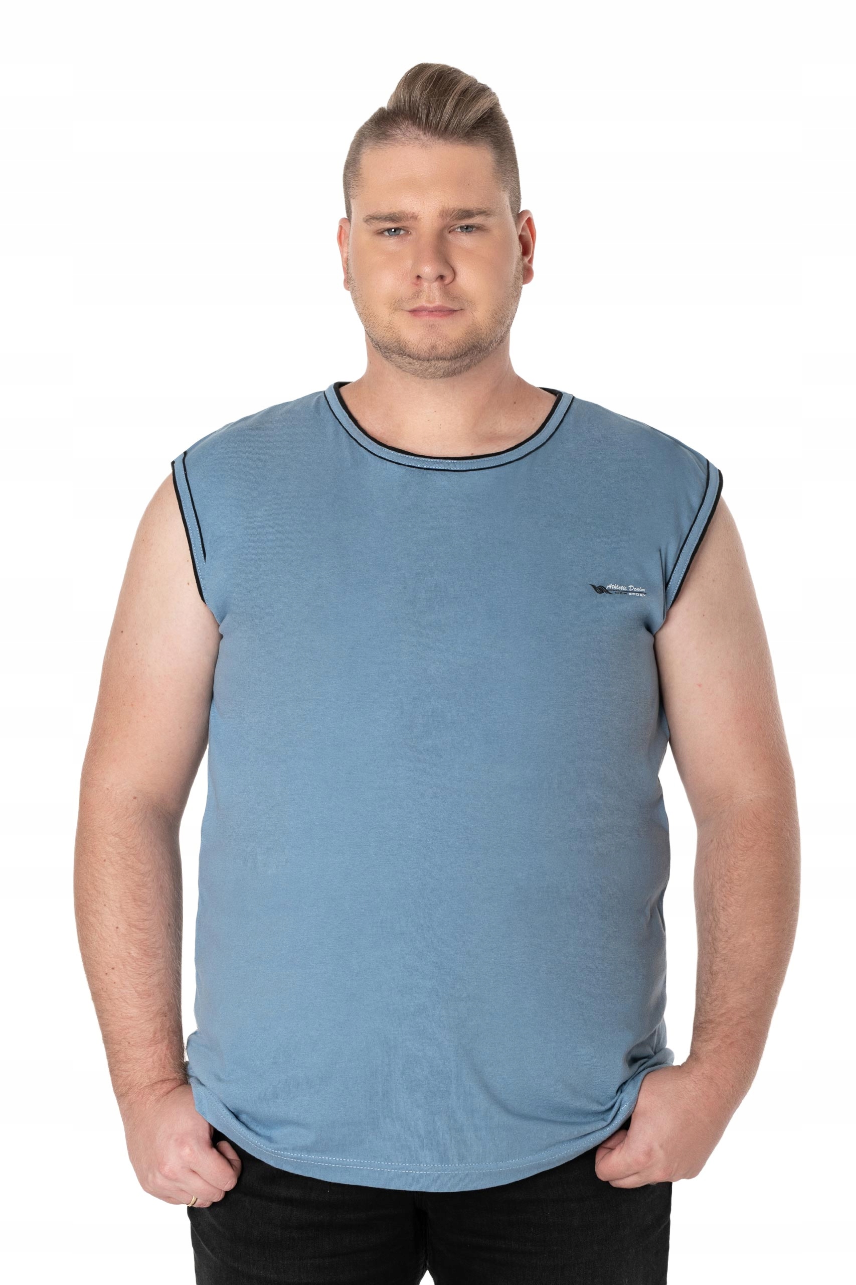 

Duża Koszulka Męska Bez Rękawów Top 1825-5 2XL
