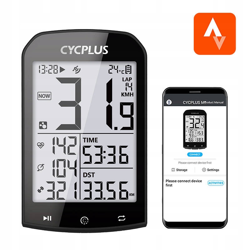 Cycplus M1 Počítač Bezdrátový Vodotěsný Bluetooth