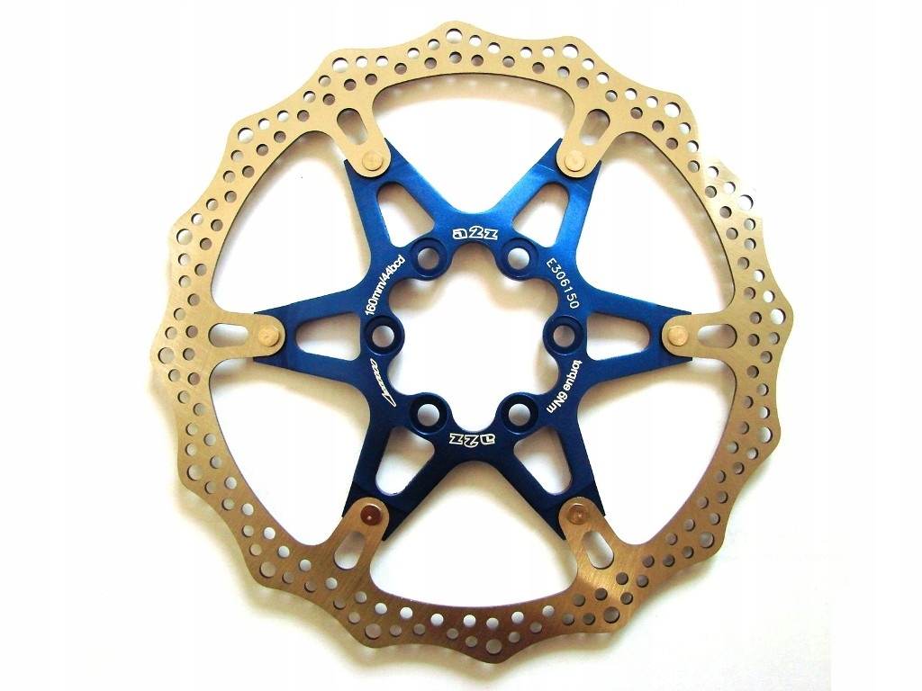 Tarcza Hamulcowa na Pająku A2Z ATD 160mm NIEBIESKA Mocowanie 6 śrub (IS)