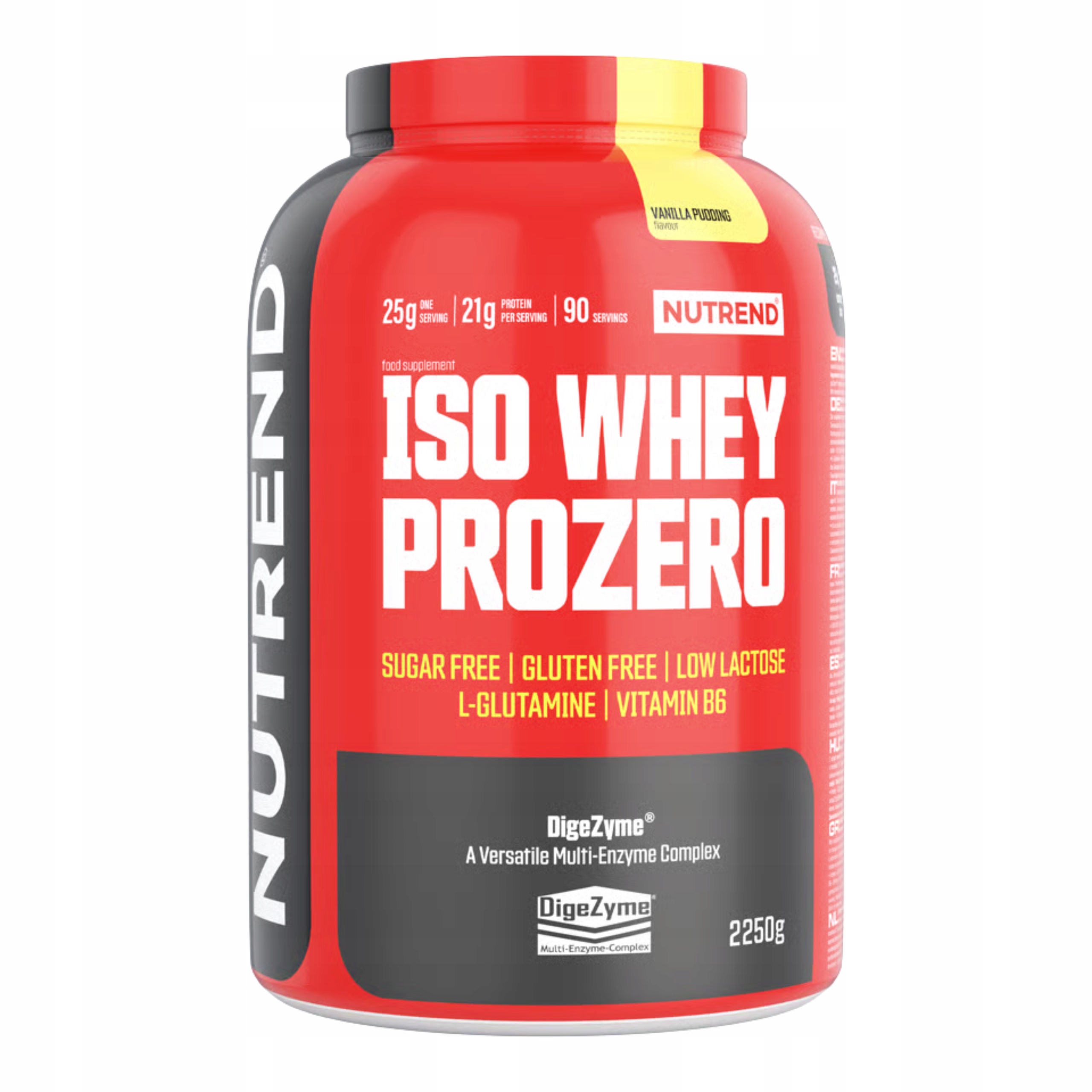 Proteinový Izolát Wpi Nutrend Iso Whey Prozero 2250 g Vanilka Bez cukru