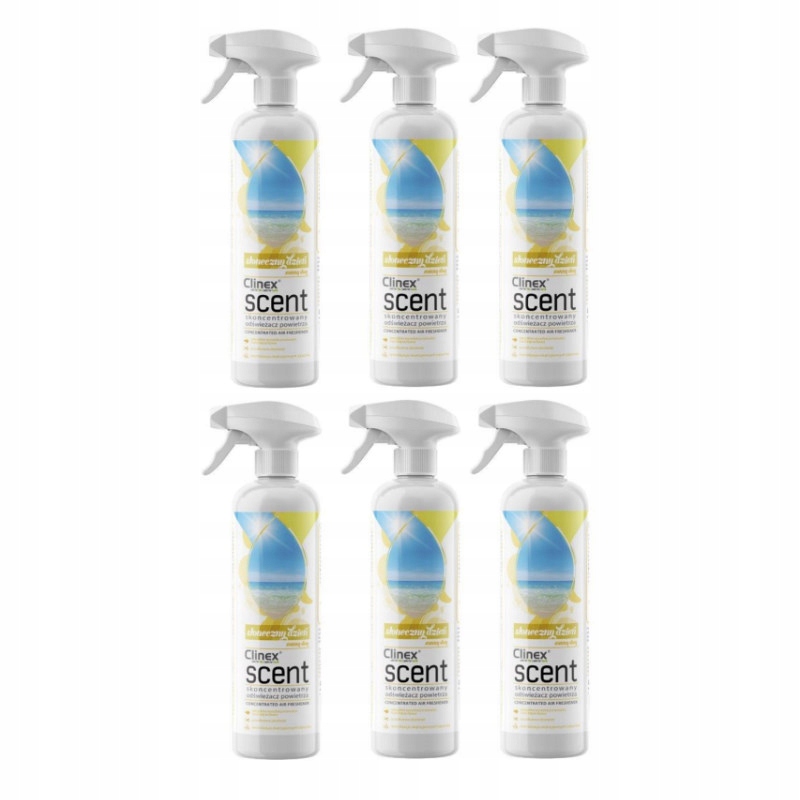 Levně Clinex Scent Slunečný den Osvěžovač vzduchu ve spreji 6x 500 ml