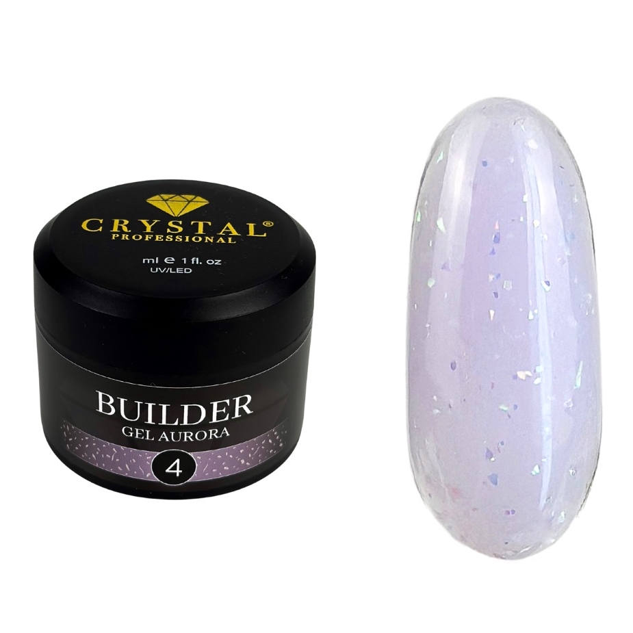 Stavební gel na nehty Builder Gel Aurora #4 30 ml Hema TPOFree CrystalPro