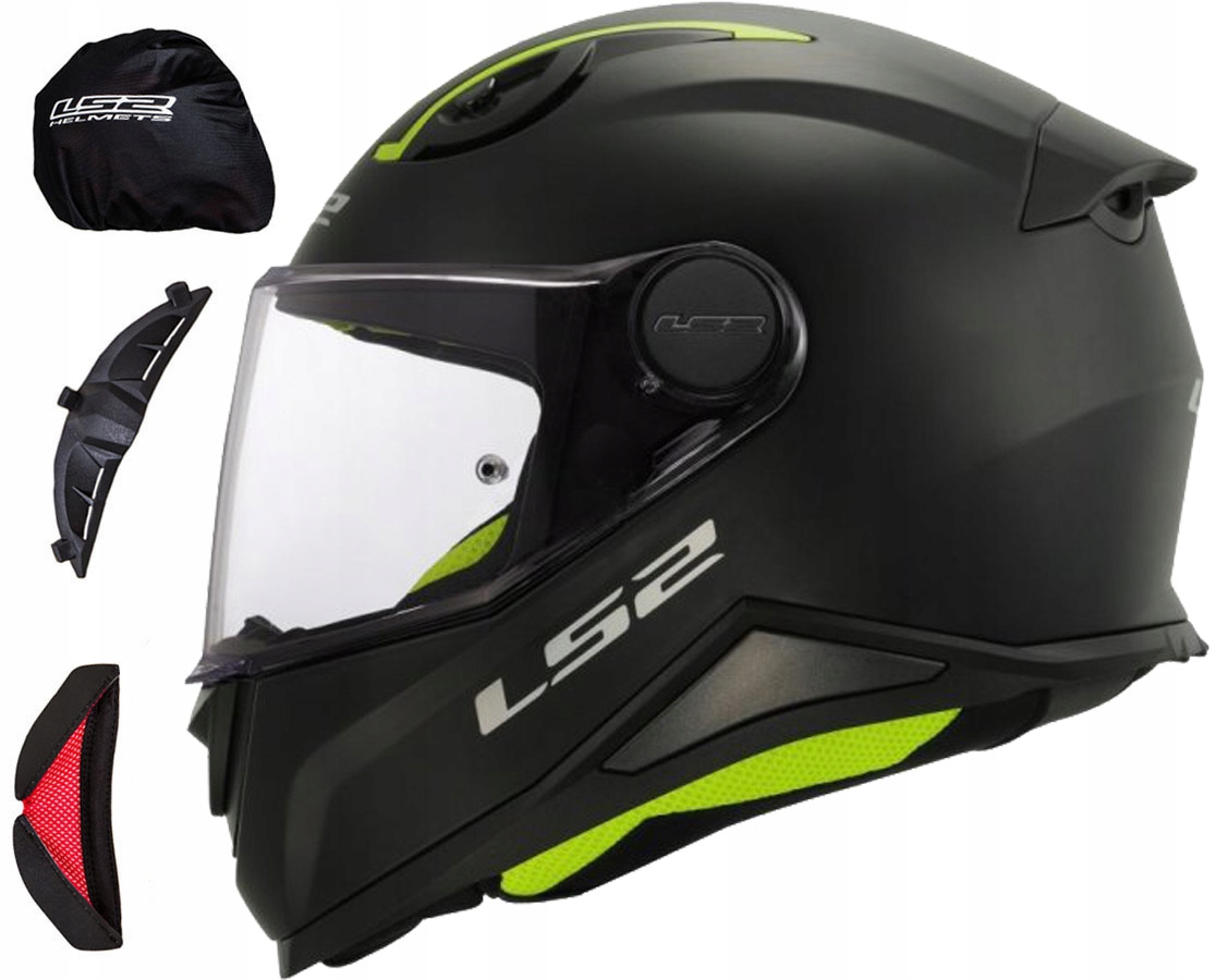 LS2 Dziecięcy Kask Motocyklowy FF812 Kid Matt Black L