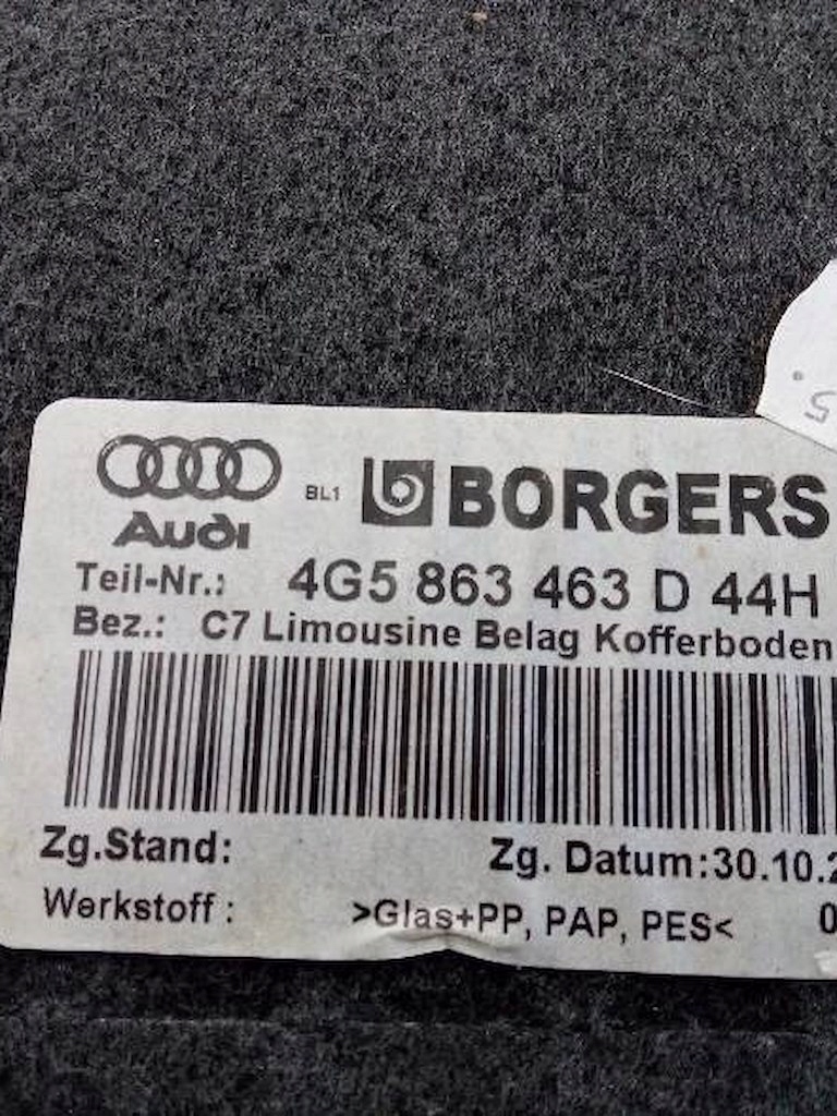 floor boot side left right KOMPLET sedan Audi A6 IV (2011-2018) C7