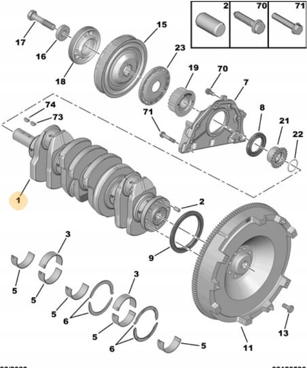 WAŁ KORBOWY C JUMPER III 2.2HDI