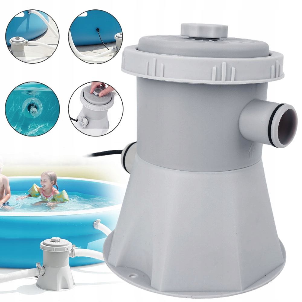 bedee Bazénová pumpa 15W 1132L/h bazénové čerpadlo s trvalým rámem