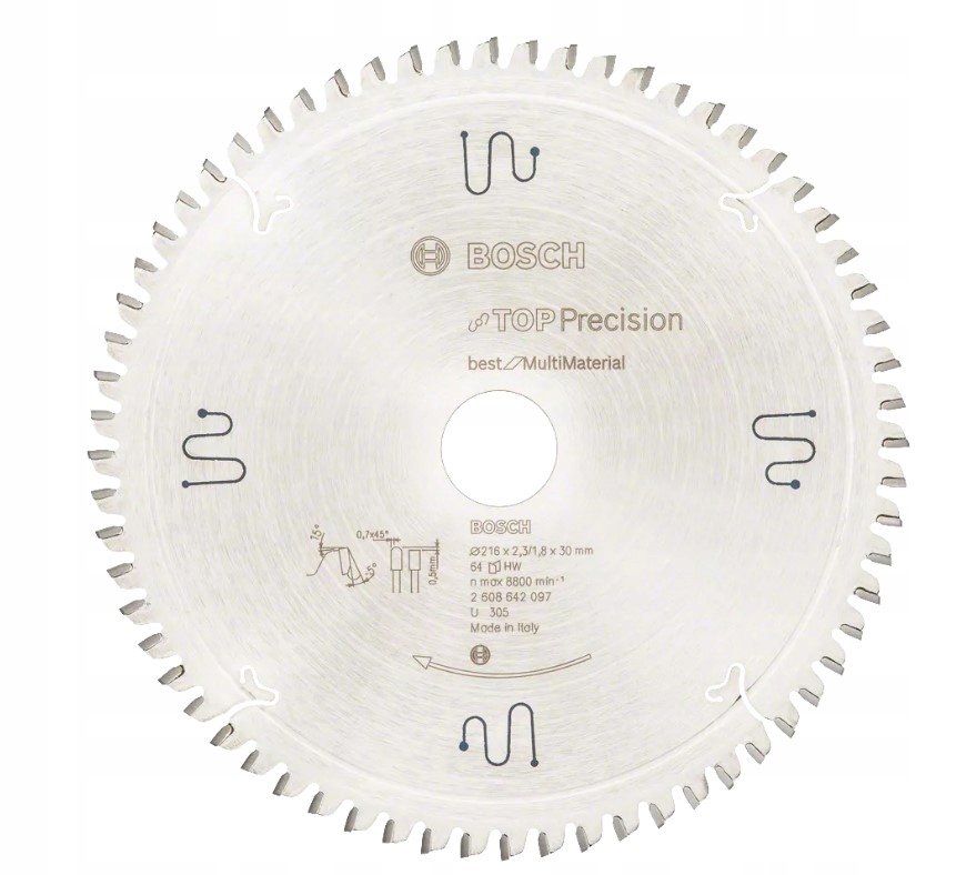 BOSCH TARCZA PILARSKA Best for Multi Material 216x30mm 64z