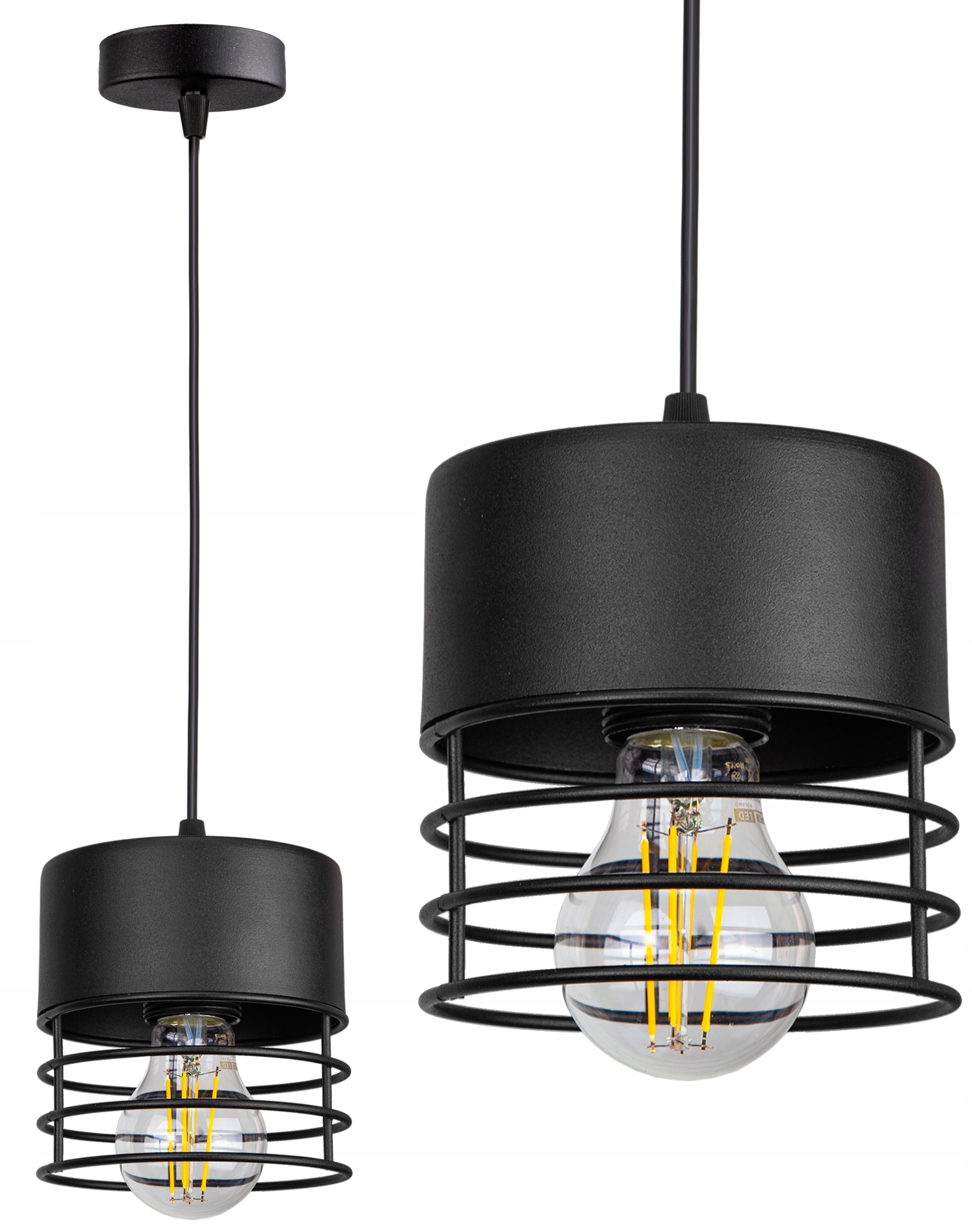 

Lampa Sufitowa Plafon Żyrandol Loft Edison Led