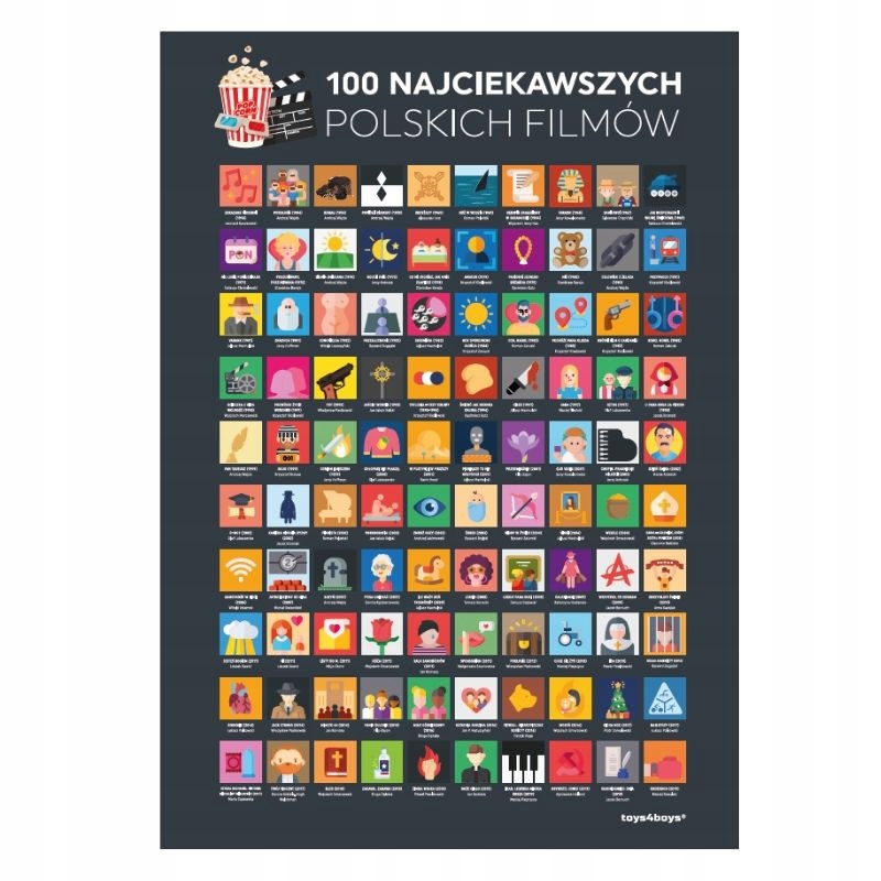 Plakat Zdrapka 100 Polskich Filmów Do Obejrzenia