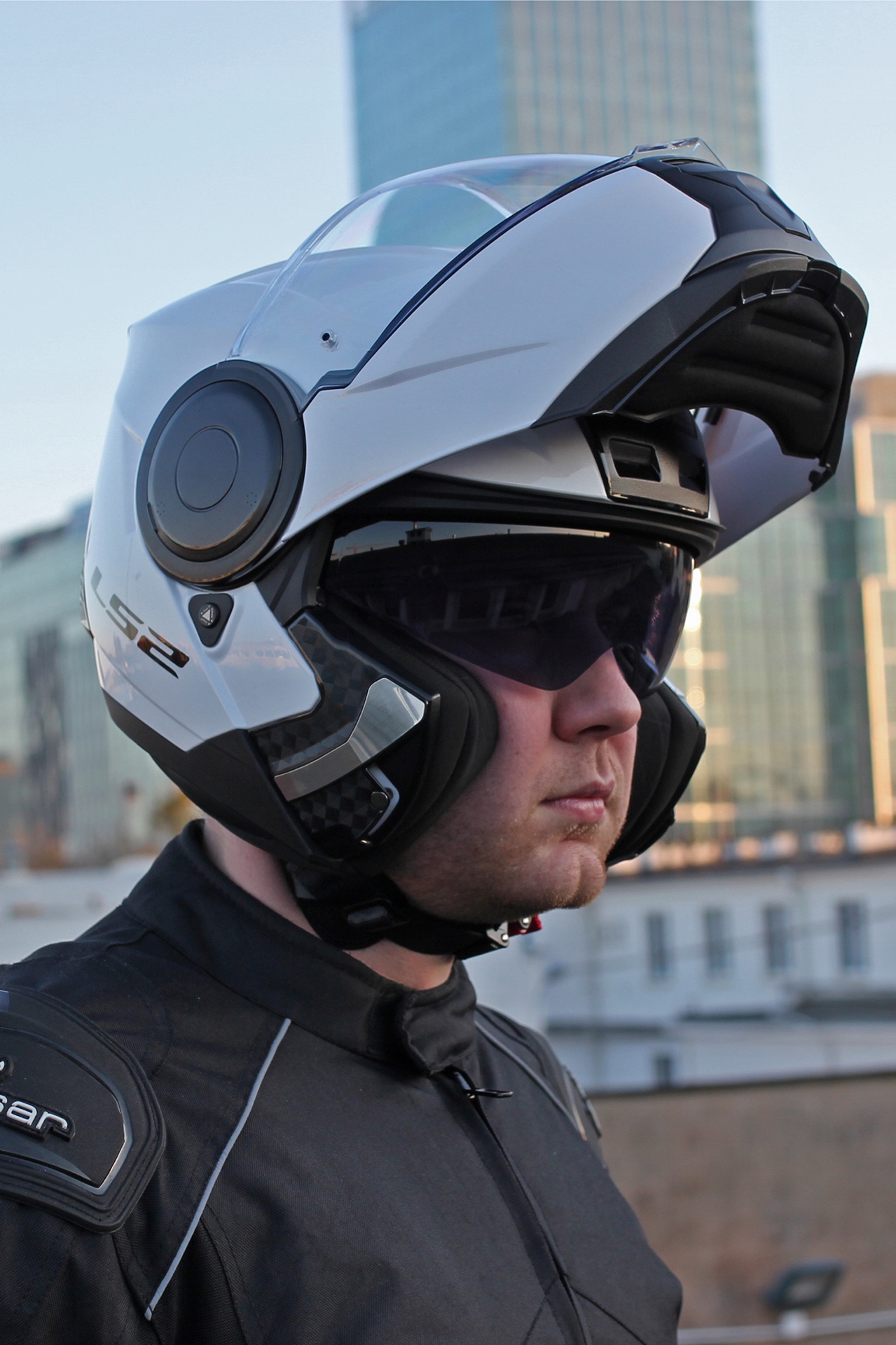 SZCZĘKOWY KASK MOTOCYKLOWY LS2 FF902 SCOPE biały Stan opakowania oryginalne