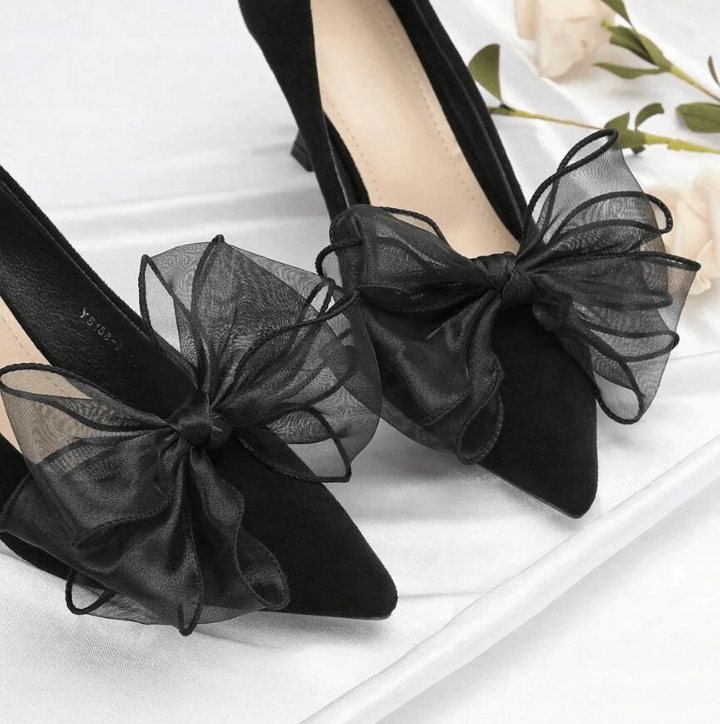 KOKARDY DO BUTÓW ODPINANE KLIPSY ELEGANCKI DODATEK KOKARDKI