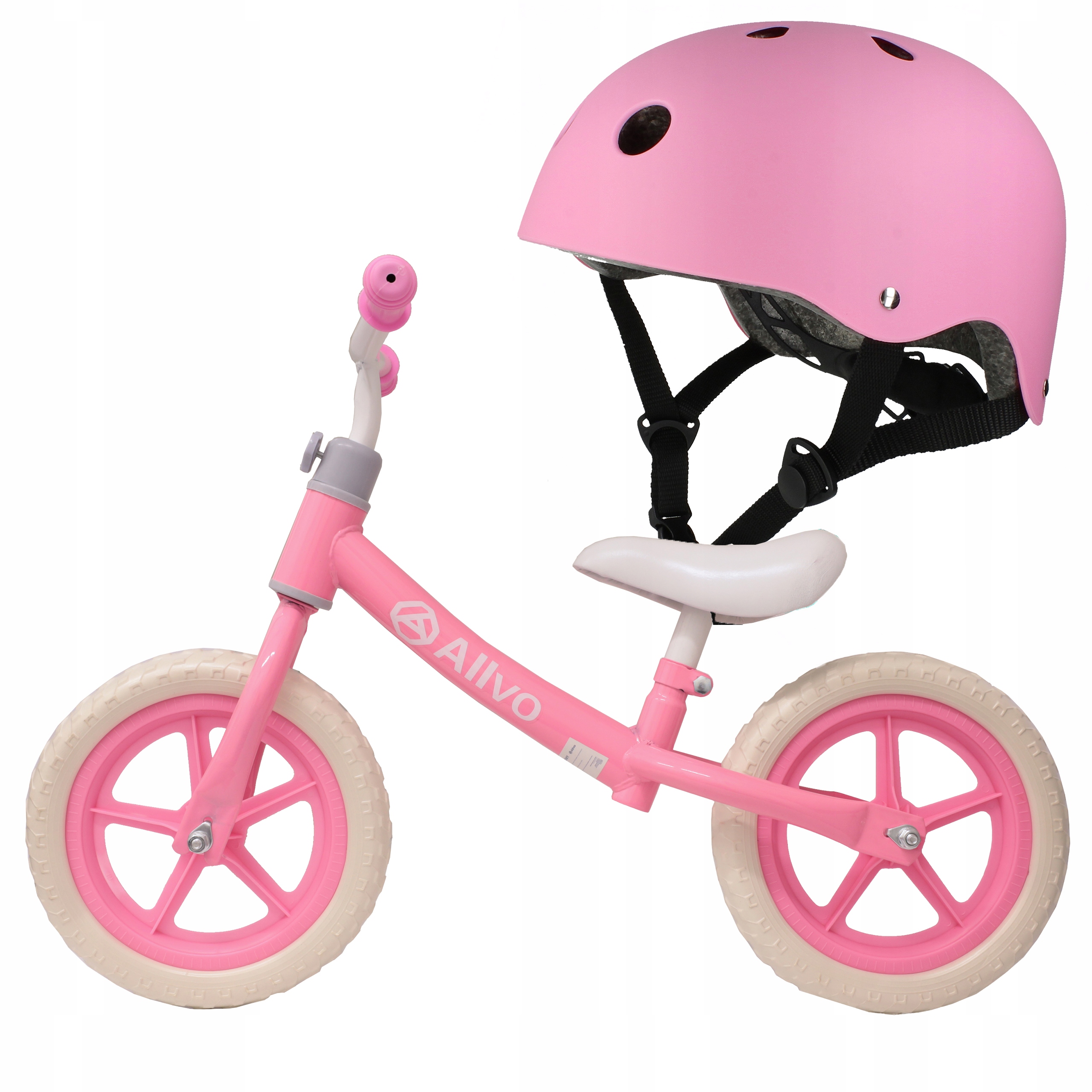 Zestaw 2w1 Rowerek biegowy dla dzieci lekki stabilny koła 12'' kask 48-54