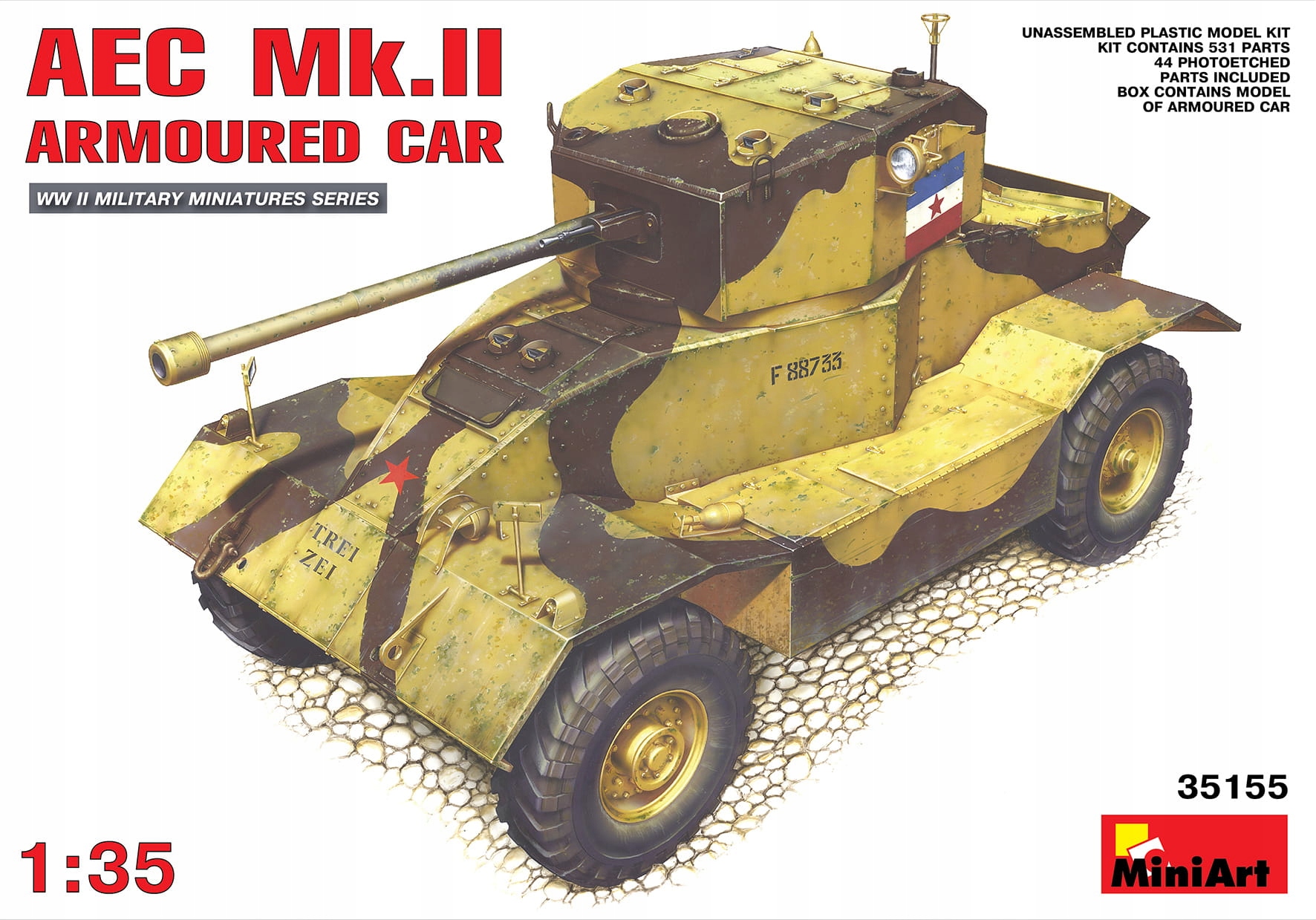 Aec Mk.ii Armored Car 1:35 MiniArt 35155