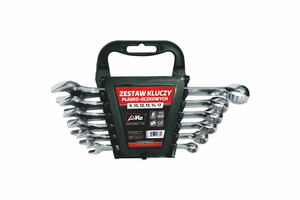 

Klucze płasko-oczkowe 8-17 mm oczkowe K2 6szt.