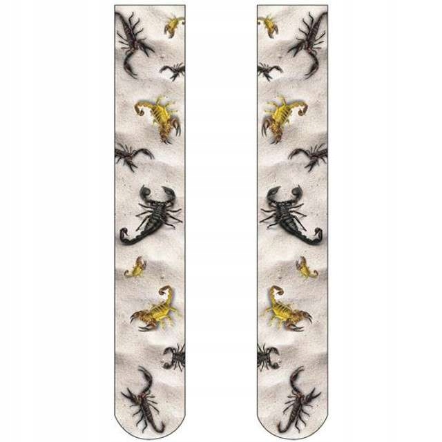 Podkolanówki SKORPION rajstopy HALLOWEEN