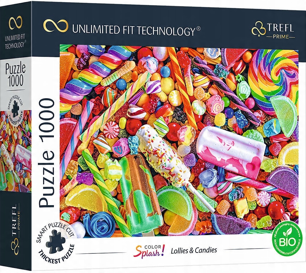 

Puzzle 1000 El. Słodycze Lizaki I Cukierki Uft